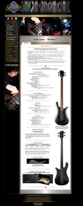 Feature showing Omer and his guitar of choice on Spector Bass website.