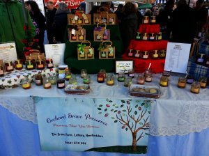 Orchard grove stand from a closer perspective.