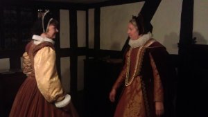 Lynne and Lindsay entertaining guests with some royal dancing