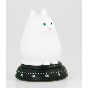 The cat timers are also available in white. 