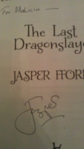 Malicia's signed book - a perfect souvenir!