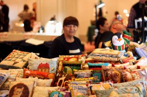 Closer look at the stall with the owner in the background!