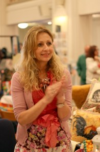 Miriam, the owner of Decorizeme is pictured giving a standing ovation for the live band playing jazz standards