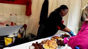 Hills chilli cakes and cookies were popular with the festival crowd