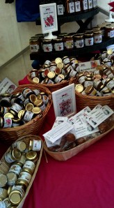 The Mini Jar Company stand filled with local products