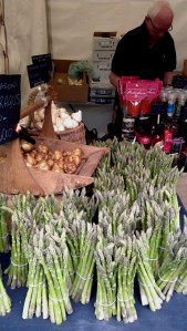 Closer look at the Garlic Farm's stall