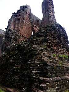 Picture showing walls melted by the Roaring Meg fire
