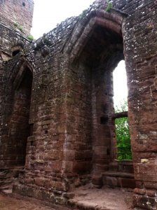 One of the giant windows  of the Great Hall