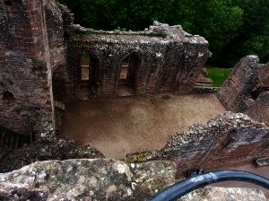 Picture of the castle from the viewing platform at the top of the Keep