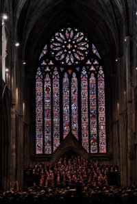 Choirs performing in the Worcester Cathedral - picture kindly provided by the organizers and published in the WIFYS booklet 