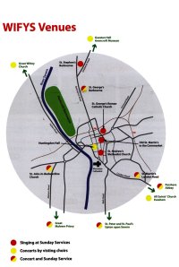 WIFYS map with all concert venues