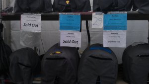 A very common sign at the festival!