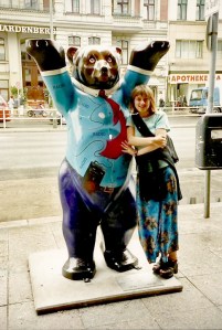 Malicia on assignment in Berlin for Fantasy Film Fest, 2004