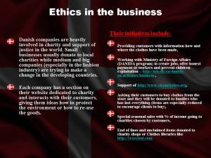 Ethics in the business