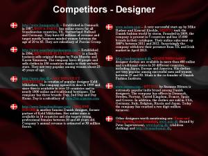 Competitors - designers