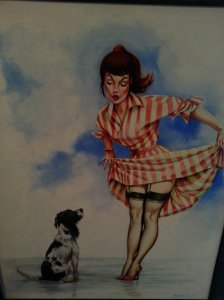 One of our favourite pictures - pin up entitled "Wet dog"