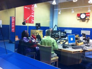 Martha being interviewed by Jeremy Vine for BBC2, picture used with permission