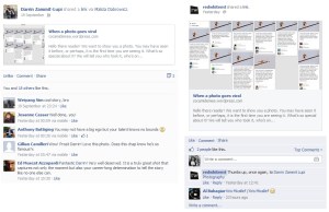 Mentions on Facebook