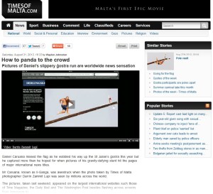 Times of Malta, August 31, 2013