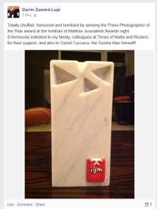 The Press Photographer of the Year award