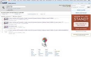 Reddit main page with the photo shares