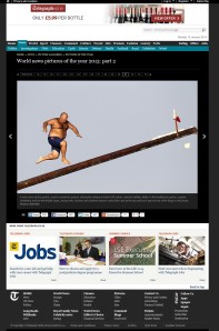 Telegraph mention on December 23, 2013