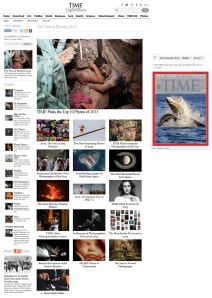 Special issue of Time Magazine dedicated to best images of 2013. Online version, December 19, 2013