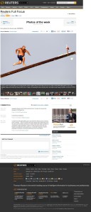 Reuters main website (Full Focus) on August 30, 2013, photos of the week feature