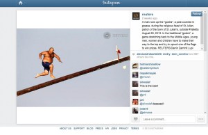 Reuters Instagram on 25 August 2013.