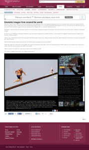 Yahoo India featuring Gostra man on February 16, 2014