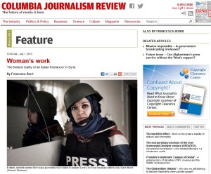 Francessca Borri in Columbia Journalist Review