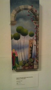 Véronique Avon's fantastic work entitled "Angels of the past, Of far away moments, Gardeners of the souls..."  - oil on canvas