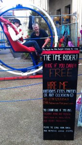 Time machine in front of Shire Hall - it's easy to test if you are a true Time Lord!