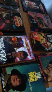Doctor Who Annuals on the display