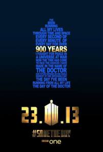 Poster promoting 50 years celebration episode "The Day of The Doctor" broadcasted on 23rd of November 2013
