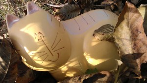 It's awesome to be a big yellow cat