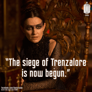 Irish actress Orla Brady as galactic nun Tasha Lem.  Despite the popular belief, the quote is grammatically correct