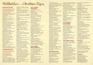 List of stands during the Victorian market