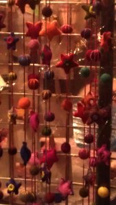 Decorative foam curtains were very popular with the buyers