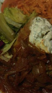 A closer look at out plates - it was delicious!