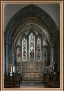 Brecon Cathedral - The east end of the Cathedral. Photography by R.J.L Smith. Used with permission