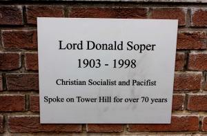 The Memorial dedicated to Lord Donald Soper