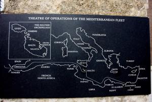 Map of Mediterranean during WWII