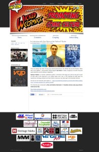 Malta Comic Con website feature as seen on March 24, 2014