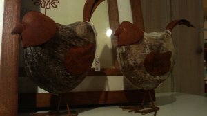 Metal chicks with a sweet surprise hidden inside