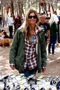 Jo wearing her warm winter jackets as  the weather was  freezing!