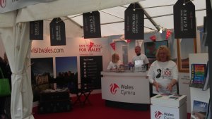 Visit Wales exhibitor stand