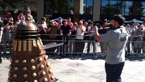 Stop filming and run or you will be exterminated!