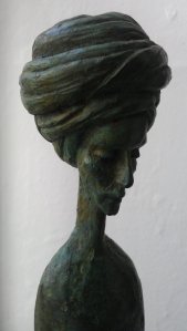 Elsie by Jem Stiff , sycamore, life size, 2002 