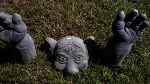 Don't just stand there, help me to get out!